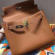 Hermas kelly 35cm with Gold Hardware Brown - 5
