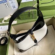 Jackie 1961 Small Shoulder Bag Black/White 636706 Size: 28x19x4.5cm - 3