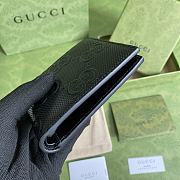 GG Embossed Wallet Black 625562 12X9.7cm - 3