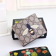 Bee Print GG Supreme Wallet 451268 Size 11x9 cm - 1