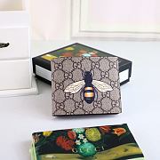 Bee Print GG Supreme Wallet 451268 Size 11x9 cm - 2