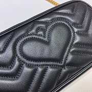 Gucci GG Marmont Shoulder Bags Black 598596 Size 19x10cm - 5