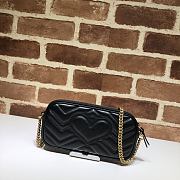 Gucci GG Marmont Shoulder Bags Black 598596 Size 19x10cm - 6