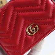 GG Marmont Card Case Wallet Red 625693 Size 11x8.5x3cm - 5