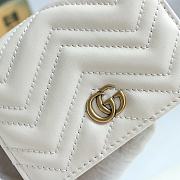 GG Marmont Card Case Wallet White 625693 Size 11x8.5x3cm - 2