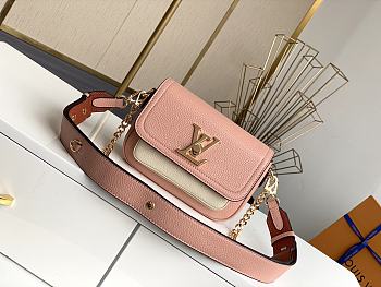 LV-LOCKME TENDER Pink M58555 Size 19x13x8 cm