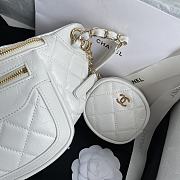 Chanel Women Waist Chest Bag White AS1077 Size 34x15x6 cm - 6