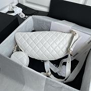 Chanel Women Waist Chest Bag White AS1077 Size 34x15x6 cm - 5