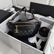 Chanel Women Waist Chest Bag Black AS1077 Size 34x15x6 cm - 1