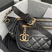 Chanel Women Waist Chest Bag Black AS1077 Size 34x15x6 cm - 5