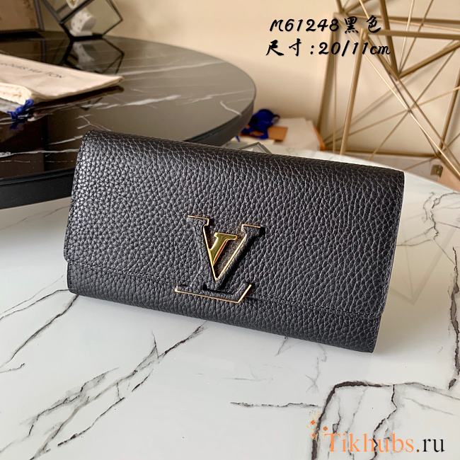 Louis Vuitton Taurillon Leather Capucine Wallet M61248 Size 20x11 cm - 1