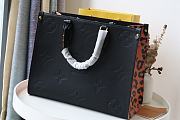 LV-ONTHEGO Original Single Leopard Black M45498 Size 35x28x15 cm - 3