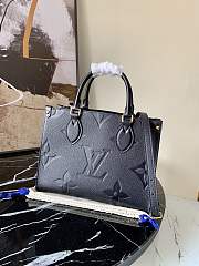 LV-ONTHEGO Small Shopping Bag Black M45653 Size 25x19x11.5 cm - 1