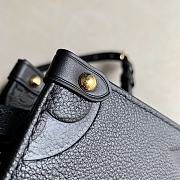 LV-ONTHEGO Small Shopping Bag Black M45653 Size 25x19x11.5 cm - 6