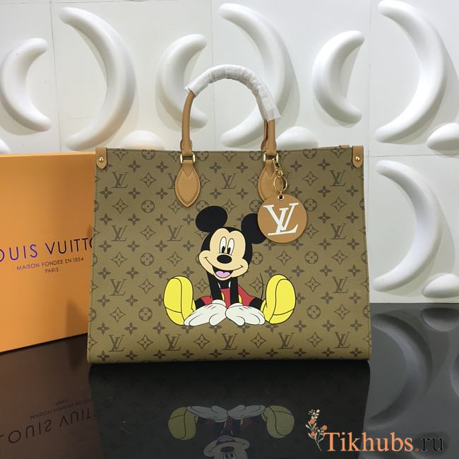 LV-Mickey Yellow Flower Onthego M44576 Size 41x34x19 cm - 1