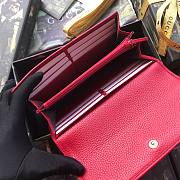 Gucci Pre-Owned GG Marmont continental red wallet 456116 Size 19x10x2.5 cm - 4