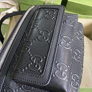 GG Embossed Belt Bag Black 645093 Size 28×18×8 cm - 2