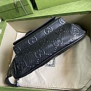 GG Embossed Belt Bag Black 645093 Size 28×18×8 cm - 5