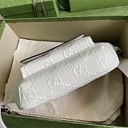 GG Embossed Belt Bag White 645093 Size 28×18×8 cm - 6