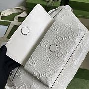 GG Embossed Belt Bag White 645093 Size 28×18×8 cm - 2