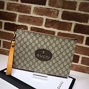 Gucci-Neo Vintage GG Supreme Pouch 473956 Size 30.5x21x1.5 cm - 1