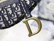 Dior-Classic Embroidery Blue M9001 Size 25.5x20x6.5 cm - 2