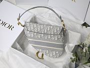 Dior-Classic Embroidery Gray M9001 Size 25.5x20x6.5 cm - 6