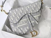 Dior-Classic Embroidery Gray M9001 Size 25.5x20x6.5 cm - 2