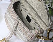 Dior-Classic Embroidery Stripes Color M9001 Size 25.5x20x6.5 cm - 2