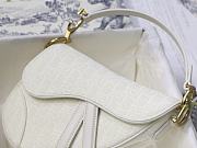Dior-Classic Embroidery White M9001 Size 25.5x20x6.5 cm - 4