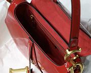 Dior-Classic Patent Leather Red M9001 Size 25.5x20x6.5 cm - 4
