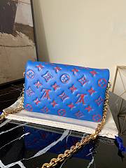 Louis Vuitton LV Pochette Coussin Blue M80744 Size 20x14x8 cm - 3