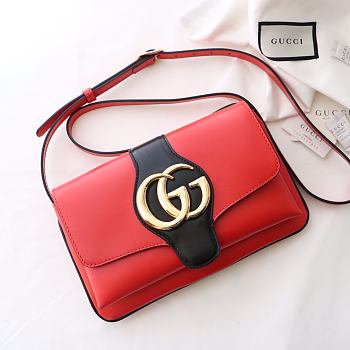 GUCCI Arli Small Shoulder Bag Red Small 550129 Size 25x16x5.5 cm