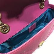 GUCCI Velvet Matelasse GG Marmont Light Pink 446744 23x14x6 cm - 6