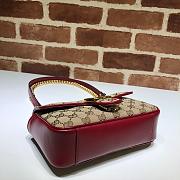 Gucci Shoulder GG Marmont Mini Beige/Red 446744 Size 23x14x6 cm - 2