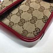 Gucci Shoulder GG Marmont Mini Beige/Red 446744 Size 23x14x6 cm - 3