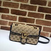 Gucci Shoulder GG Marmont Mini Beige/Black 446744 23x14x6 cm - 1