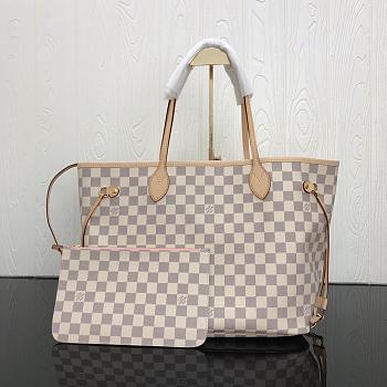 LV Neverfull Medium Handbag Pink M40995 Size 32x29x17 cm
