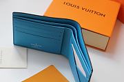 LV MULTIPLE Wallet Blue M30433 Size 11.5x9x1.5 cm - 2