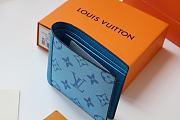 LV MULTIPLE Wallet Blue M30433 Size 11.5x9x1.5 cm - 3