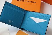 LV MULTIPLE Wallet Blue M30433 Size 11.5x9x1.5 cm - 6