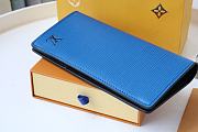 LV BRAZZA WALLET Blue M80788 Size 10x19x2 cm - 4