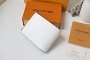 LV MULTIPLE WALLET White M80770 Size 11.5x9x1.5 cm - 2