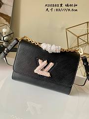 LV TWIST MM Medium Handbag Black M57666 Size 23x17x9.5 cm - 1