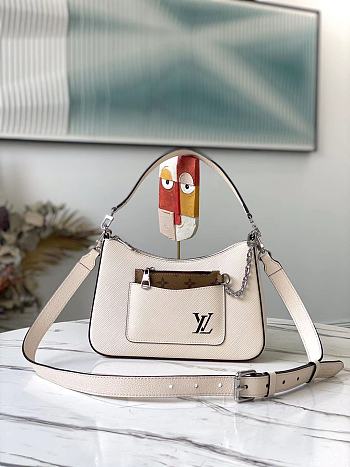 LV MARELLE Handbag White M80688 Size 25x15x8 cm