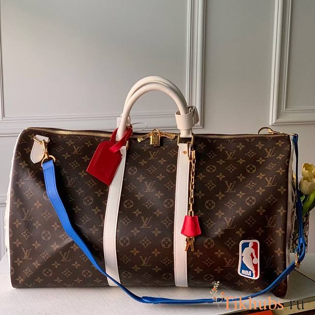 LV LVXNBA BASKETBALL KEEPALL BAG M45587 Size 55 x 27 x 20 cm - 1