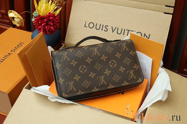 LV ZIPPY XL WALLET MONOGRAM MACASSAR CANVAS N41503 Size 23x15x4 cm - 1