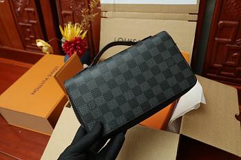 LV ZIPPY XL WALLET DAMIER GRAPHITE CANVAS N41503 Size 23x15x4 cm