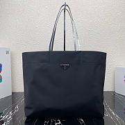 PRADA Re-Nylon and Saffiano Leather Tote Bag Black 1BG107 Size 40x34x16 cm - 1