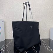 PRADA Re-Nylon and Saffiano Leather Tote Bag Black 1BG107 Size 40x34x16 cm - 4
